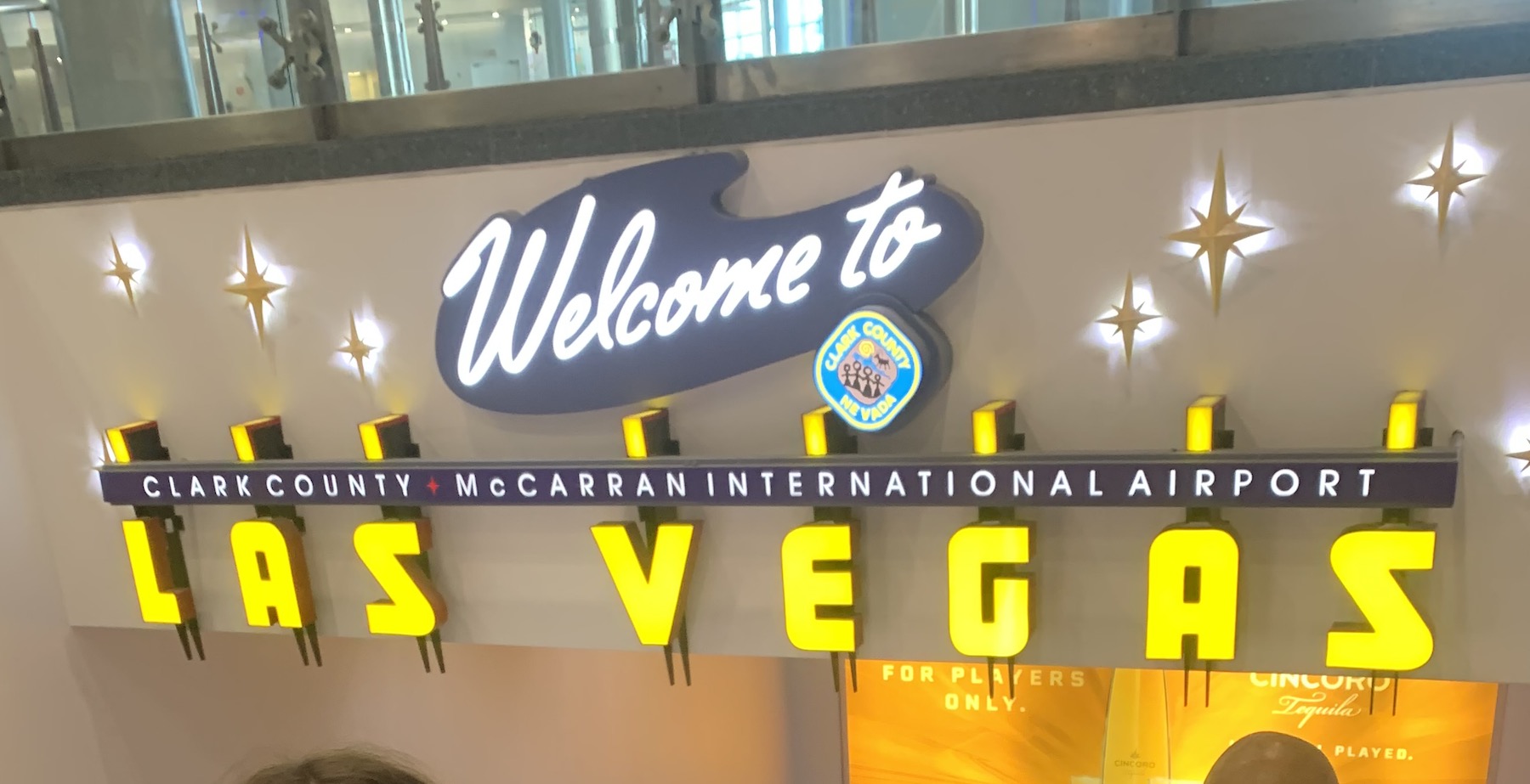 Las Vegas Sign at Airport